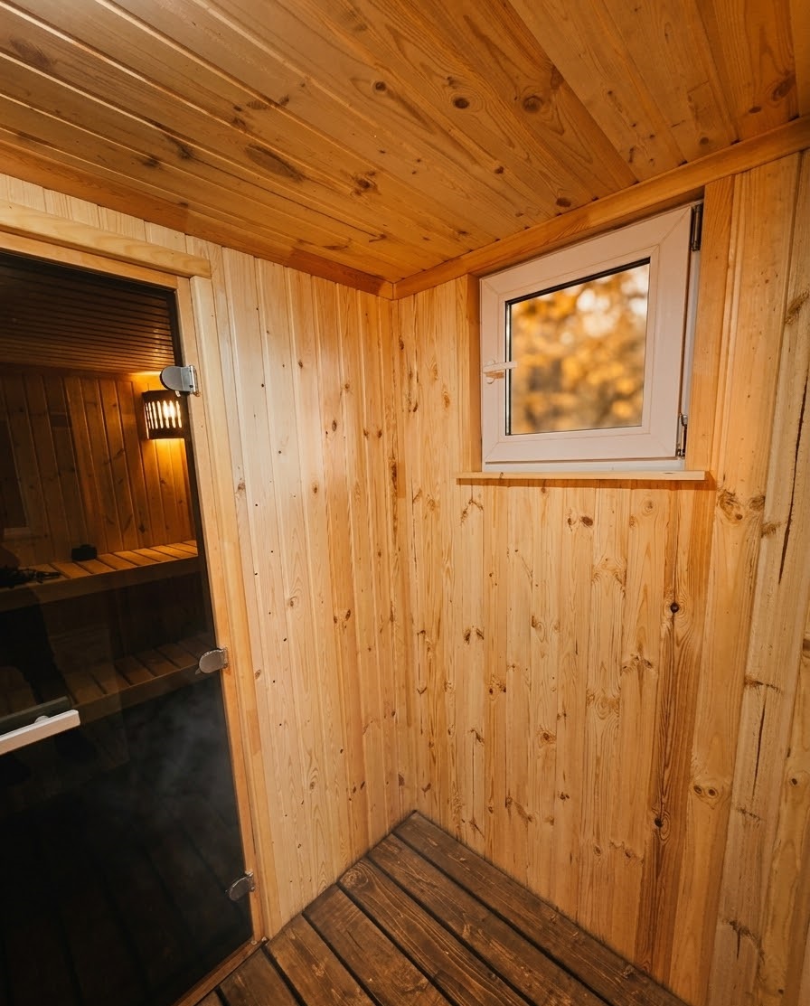 Внутренняя моечная зона с окном